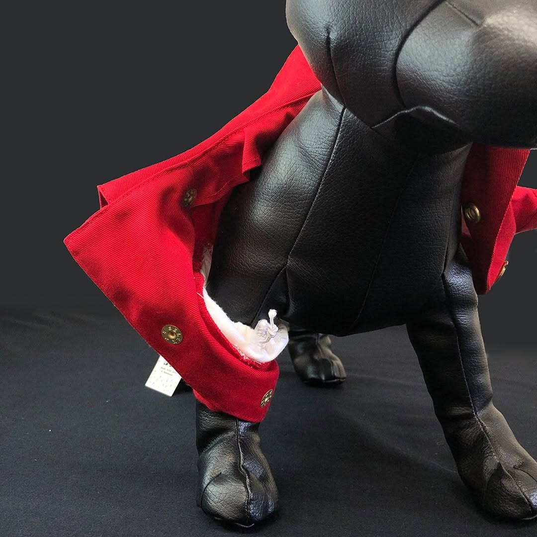 特攻服 ロングタイプ 24モデル ダックスサイズ 袖弁付き 赤 ※名入れ刺繍オプション有り