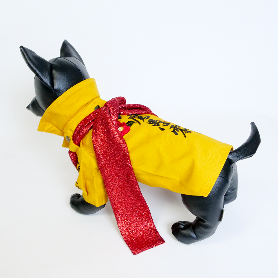 【DBYグッズ】横濱戌連合 箔押しタスキ(ゴールド・シルバー・レッド・ピンク) - DOGBASE YOKOHAMA