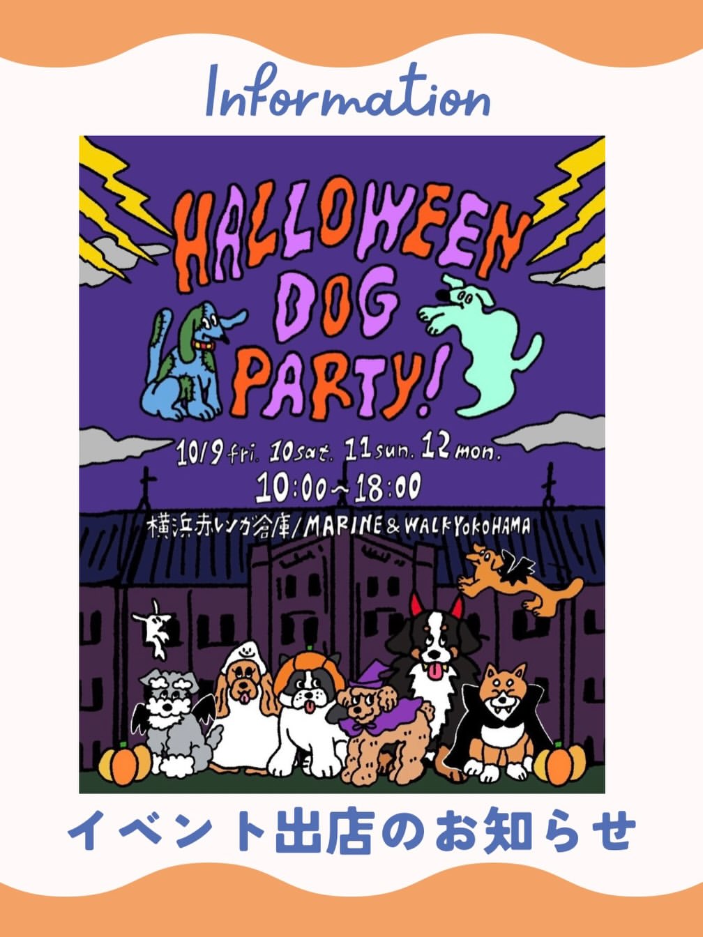 【2026年10月イベント出店情報　神奈川県】"HALLOWEEN DOG PARTY! 2026 / ハロウィンドッグパーティー"