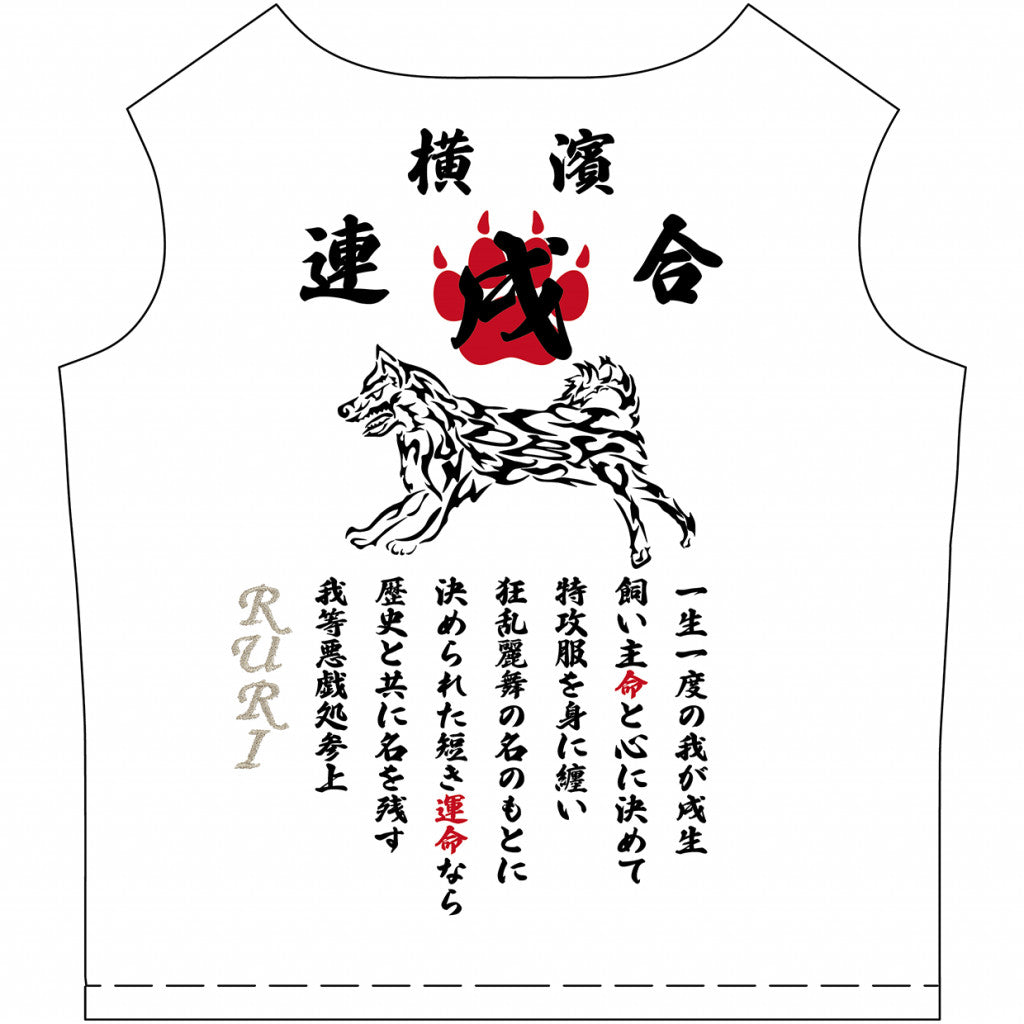 特攻服 ロングタイプ 22モデル 白 ※名入れ刺繍オプション有り